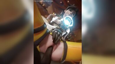 Horny Tracer and her Big Dick Friends - White | Blacked