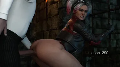 Harley gets double penetrated in her loan refinance office, and she loves it!