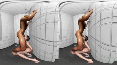 The Naughtiest Locker Room Secret: Kayla, the Sissy Shower Queen Takes a Face-Fucking VR Experience in 180 Degree SBS 4K Hentai Porn!