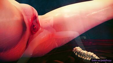 Possessed by a Parasite, Innocent Insex is Overwhelmed by an Alien Invasion of Her Pussy!