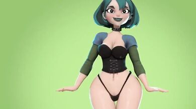 Watch Gwen Dancing take on a group of men in a hot and steamy threesome!