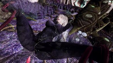 The hentai PORN adventure of a young girl who was taken by an alien being and deflowered in the most savage way possible