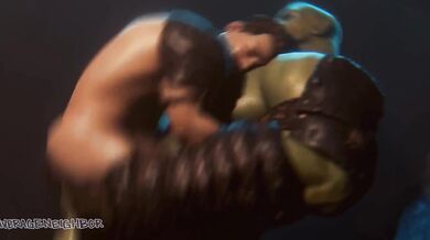 Watch the steamy hot adventure of a group of Orcs exploring an underground dungeon in search for treasure and excitement