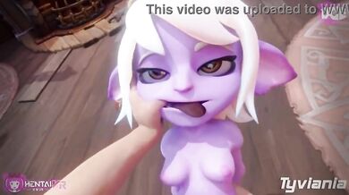 Watch these slutty yordles have insane sex in a hot tub!