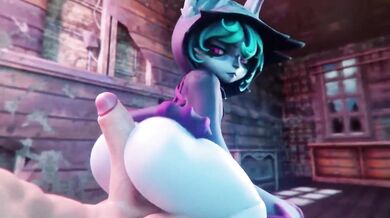 Watch these slutty yordles have insane sex in a hot tub!
