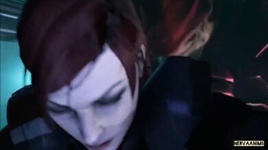 Mass Effect Femshep and Male Krogans Breeding Assignment with the Nerve Anims [Animated]